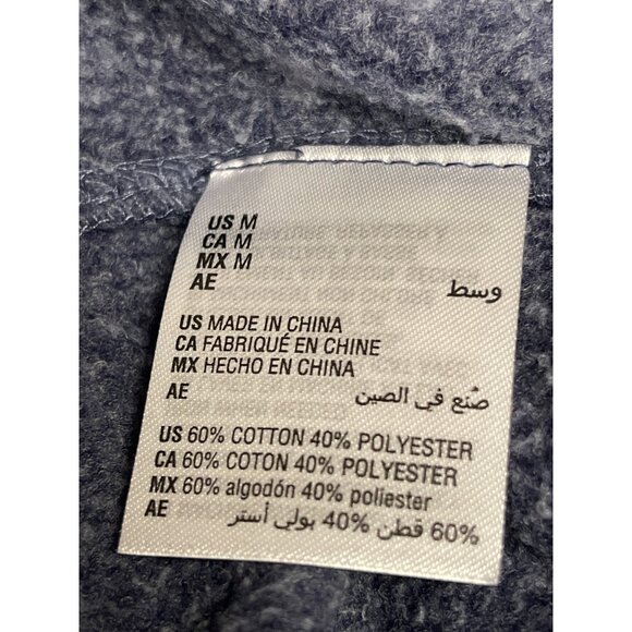 And Now This Acid Wash Fleece Crewneck Sweatshirt Men's Size Medium Blue NEW NWT - Picture 9 of 9